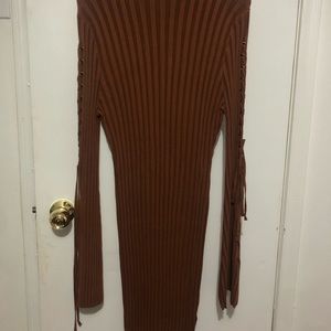 Flare Sleeve Bodycon Dress